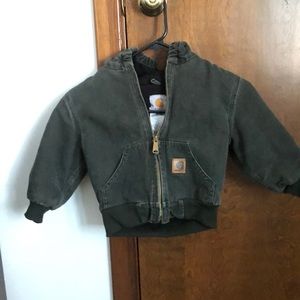 Toddler carhartt winter jacket.  Green. 3t